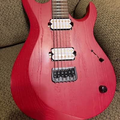 Kiesel Aries Baritone 26.5" 2021 - Blood Red Swamp Ash image 2