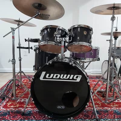 Ludwig Classic Birch 2000's Black Sparkle image 1