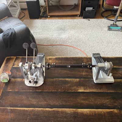 DW DWCPMCD2XF Machined Chain Drive Double Bass Drum Pedal with Extended Footboard 2020s - Gray image 1