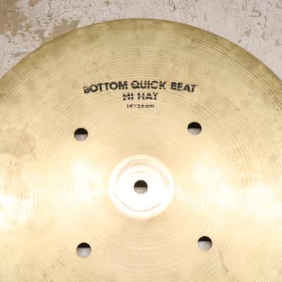 Zildjian 14" A. Avedis Quick Beat Hi Hat Cymbals Vintage 1980's image 7