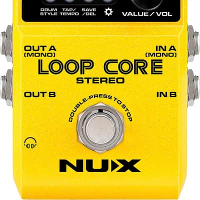 NUX Loop Core Stereo Looper and Drum Machine Effects Pedal image 1