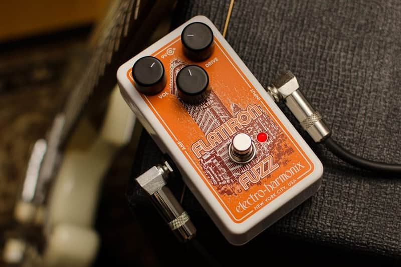 Mint ElectroHarmonix Flatiron Fuzz/Distortion Guitar Effect Pedal image 1