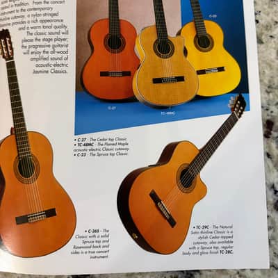 Jasmine Guitar catalog 1993 EC-33C 31c S-31 TS-90C Takamine image 7