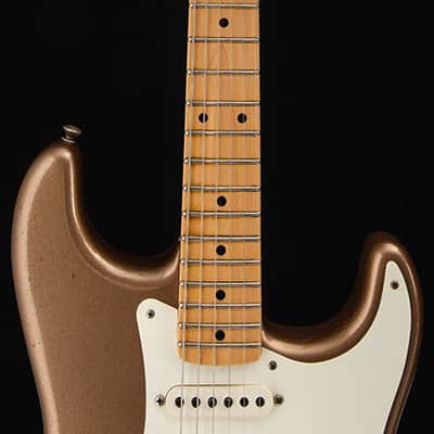 Used Fender Custom Shop '57 Reissue Stratocaster Firemist Gold Journeyman Relic image 13