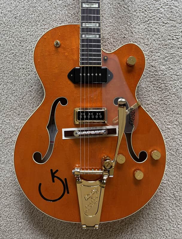 Gretsch G6120 Eddie Cochran Signature Electric Guitar, Hollow Body, Bigsby, Hard Shell Case