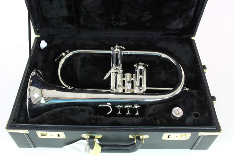 Jupiter JFH1100RS Intermediate Bb Flugelhorn with Silver-Plated Rose Brass Bell image 1