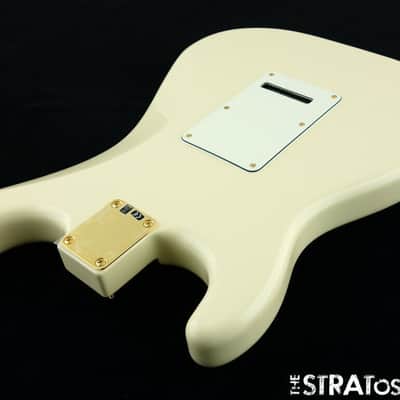 Fender Blacktop HHH Mahogany Strat LOADED BODY Stratocaster Guitar Gold White! image 4