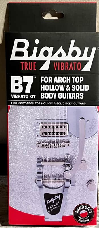 New Bigsby B7 Vibrato Kit - Arch Top Solid-Body Guitars Chrome, In Stock Ships Fast, Help Support Indie Music & Buy Here ! image 1