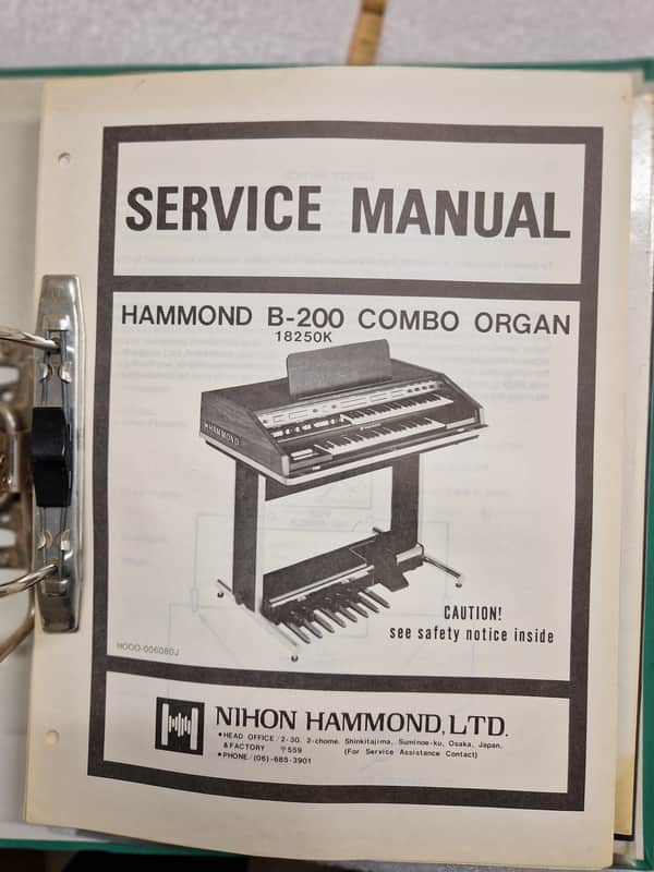Hammond 124JM3 Series Service Sheet Service Manual image 1