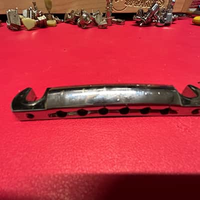 Gibson Melody Maker Wraparound Bridge - Non-Compensated 50's style 2011 - Chrome image 2