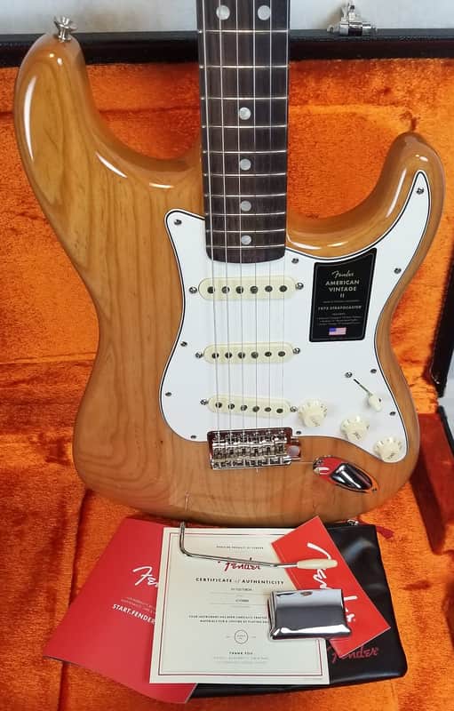 Fender American Vintage II 1973 Stratocaster, Ash Body, Rosewood FB, Aged Natural, w/HSC image 1