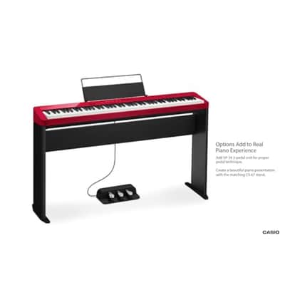 Casio Privia PX-S1100 Portable Digital Piano with 88 Weighted Keys, 18 Tones, Touch Sensor Controls, Sustain Pedal, Bluetooth, USB, AC Adapter, 16W Speaker System, Gloss Red Finish (PX-S1100RD) image 5