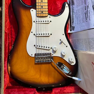 Fender 60th Anniversary American Vintage '54 Stratocaster 2014 - 2-Color Sunburst image 7