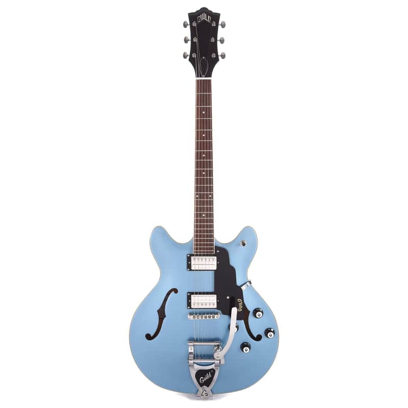 Guild Starfire I DC Pelham Blue w/Guild Vibrato Tailpiece 6-String Semi-Hollow Body Electric Guitar image 1