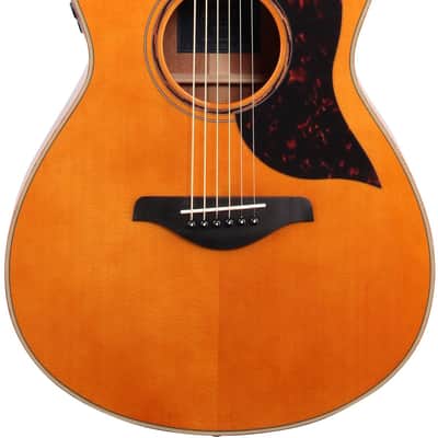 Yamaha AC3M Acoustic-Electric Guitar (with Case), Vintage Natural image 2