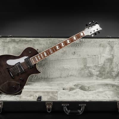 2013 ESP E-II Eclipse FM - STBLK See Thru Black | Japan Flamed Top Singlecut EMG Hot 70 Pickups 24 Extra Jumbo Frets 3.75kg | OHSC image 2