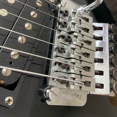 Vintage early 1987 Black Kramer Focus 6000 MIJ with The "Original" Floyd Rose image 5