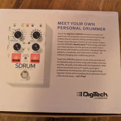 DigiTech SDRUM Guitar Effect Pedal MINT With Original Packaging White image 4