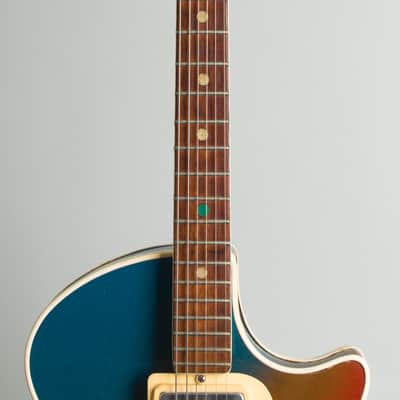Wandre Blue Jeans/Teen Ager Model 900 Semi-Hollow Body Electric Guitar (1960), black hard shell case. image 8