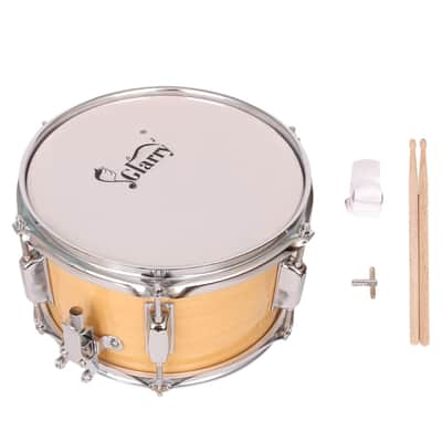 Glarry 10 x 6" Acoustic Percussion Single Drums Snare Drum Wood image 1