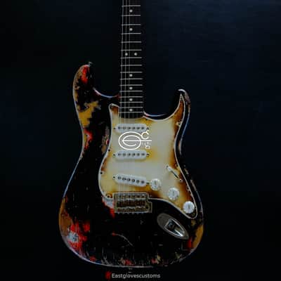 Fender Stratocaster Black Heavy Aged Relic image 14