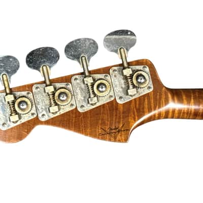 Fender Custom Shop 1964 RELIC Artisan Jazz Honeyburst Flame Burl ROASTED Maple Neck/Rosewood *IN STOCK image 15