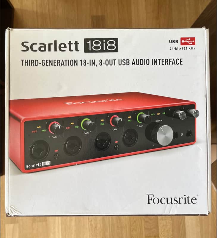 Focusrite Scarlett 18i8 3rd Gen USB Audio Interface 2019 - Present - Red / Black image 1