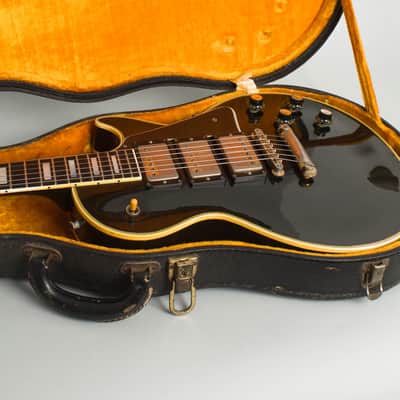 Gibson  Les Paul Custom Solid Body Electric Guitar (1960), ser. #0-6946, original black hard shell case. image 12