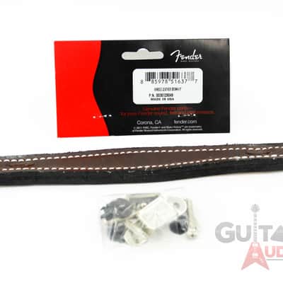 Genuine Fender BROWN LEATHER 9" Amplifier/Amp Handle Strap Blonde Twin Vintage image 2