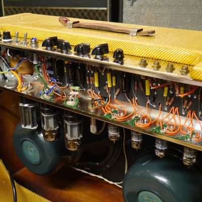 Fender Low Power Tweed Twin 5E8-A 2x12 TAD Tube Amp with Jensen AlNiCo5 Speakers image 4