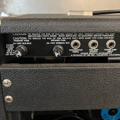Fender Studio Lead 2-Channel 60-Watt 1x12" Solid State Guitar Combo 1983 - 1985 - Black image 6