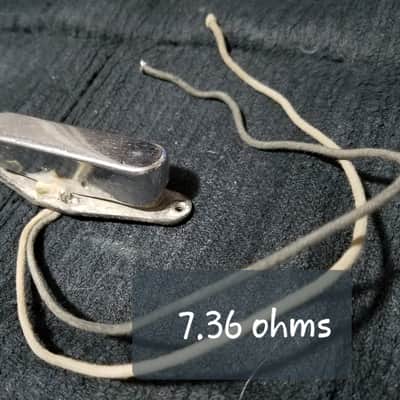 Fender Telecaster 1966-67 Tele NECK PICKUP 7.36k Cloth Wire Vintage image 1