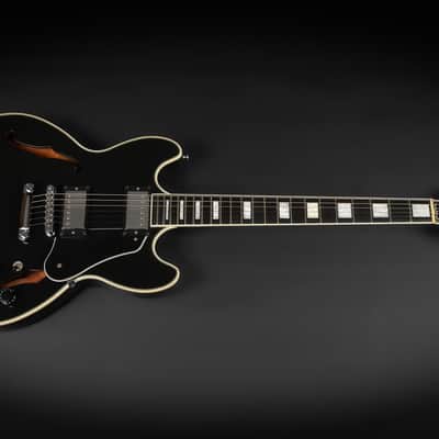2013 Gibson Memphis Midtown Custom - Ebony | USA Semi-Hollow Block Inlays Burstbucker Humbucker Pickups 3.98kg | CoA OHSC image 3