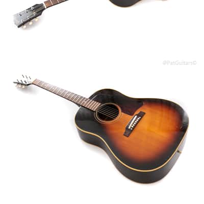 1967 Gibson J-45 acoustic guitar in Sunburst image 13
