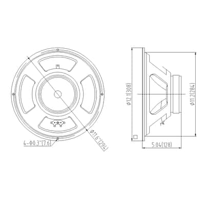 GSD-1208 | 12-Inch 65 Watt Replacement Guitar Speaker, 8-Ohm image 5