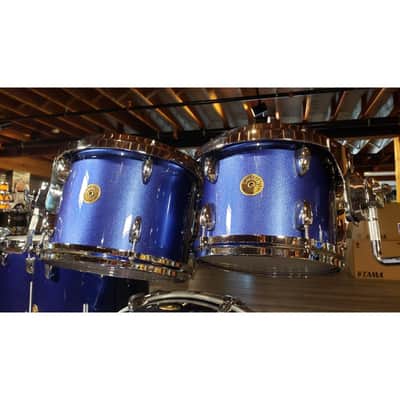 Gretsch USA Custom 5pc Drum Set Mystic Blue Gloss image 4