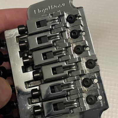 2000's Schaller Original Made in Germany Chrome Floyd Rose Pro Electric Guitar Tremolo Bridge Set & Brass Block image 22