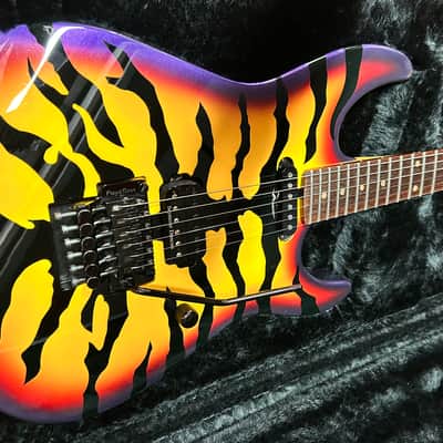 Vintage ESP George Lynch Sunburst (Purple) Tiger Signature image 2