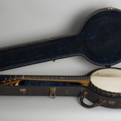Fairbanks/Vega Tu-Ba-Phone Guitar Banjo (1920), ser. #47716, black tolex hard shell case. image 10
