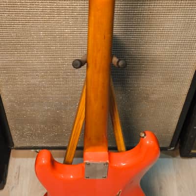 Fender Stratocaster 1964 Fiesta Red Refin Hardtail conversion 3kg image 19