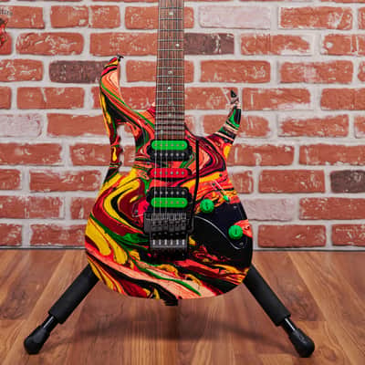 Ibanez Steve Vai Signature JEM2K DNA 113 of 300 DNA Multicolor 2000 w/ Original Flight Case image 1