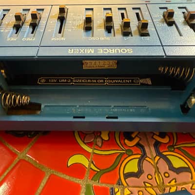 Roland SH-101 Legendary Analog Mono Synth 1982 BLUE!!! With MGS1 Mod Grip image 13
