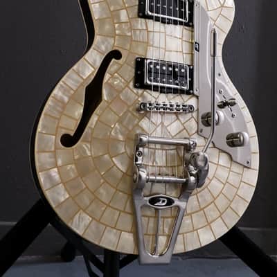 Duesenberg Starplayer TV Pearl Series Semi-Hollow Electric Guitar 2010s - Ice Pearl image 3