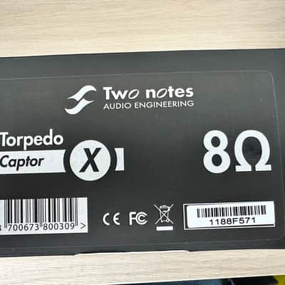 Two Notes Torpedo Captor X 8ohm Stereo Reactive Load Box / Attenuator 2020 White image 6