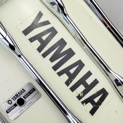 *Yamaha 12x14" 814U Tour Custom Marching Snare Drum White Japan Die-Cast Rim 80s image 3