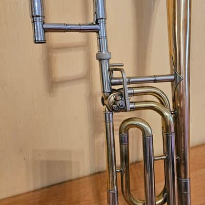 Leningrad Trombone F-Attachment USSR Soviet Musical Wind Instrument Trombon Vintage and Rare image 6