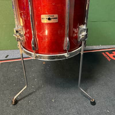 Yamaha  80's Vintage Recording Custom 14x14 Floor Tom - Cherry Red image 5