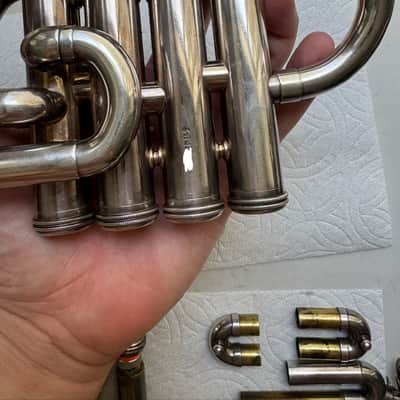 Yamaha Custom 9810 Silver Plated Bb/A Piccolo Trumpet image 10