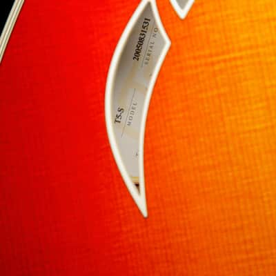 Taylor T5-S Thinline Acoustic-Electric Guitar Red Edgeburst 2005 Pre-Owned image 8