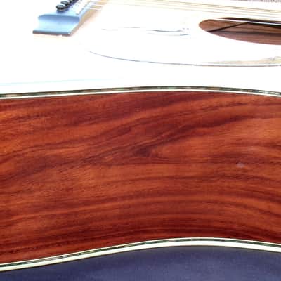 1980 Yairi YW-600 Dreadnought Guitar New Jacaranda Natural+Vintage Hard Case image 14